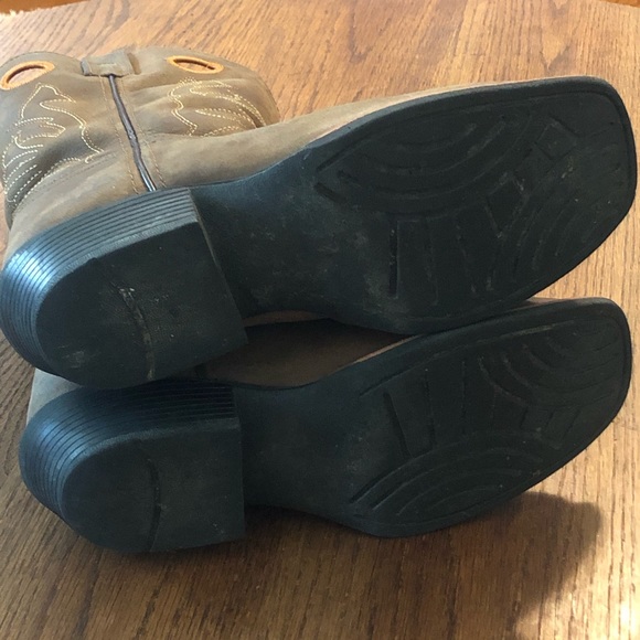 Masterson Boot Co. brown leather pull on boots EUC.  Perfect for a RODEO. - Picture 10 of 12